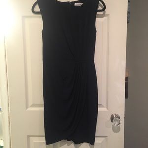 Classic Navy Ruched Dress